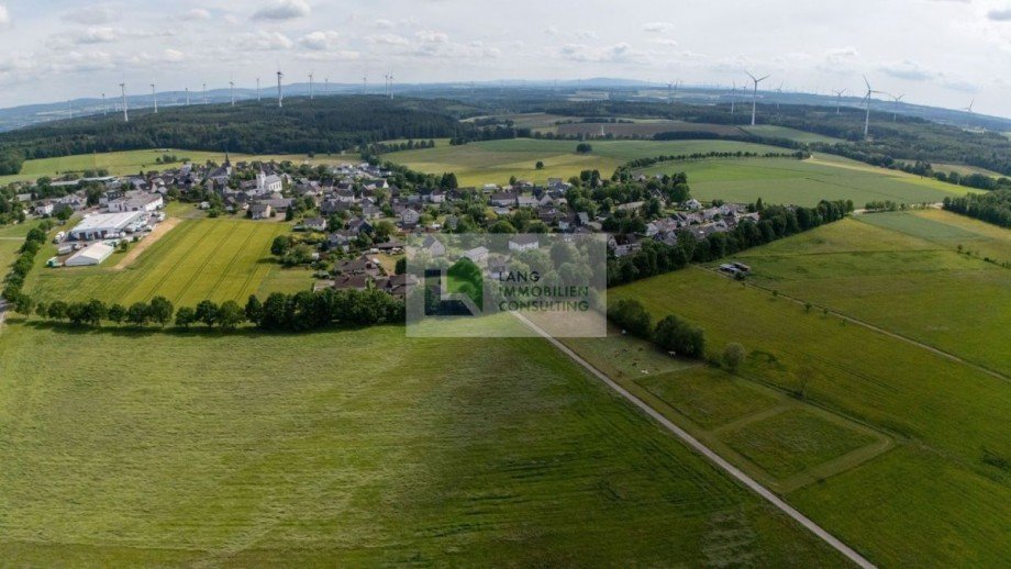 Laubach Vogelperspektive Zweifamilienhaus Laubach
