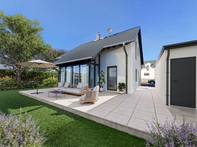 Ansicht Warmsroth Einfamilienhaus Moderne Wohntr�ume f�r Familie oder Paar � Ihr Zuhause mit 135 m� Wohlf�hlfl�che